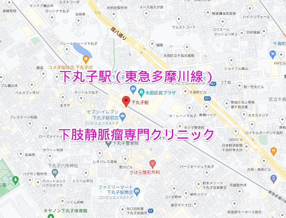 下丸子駅 東急多摩川線 下肢静脈瘤専門クリニック