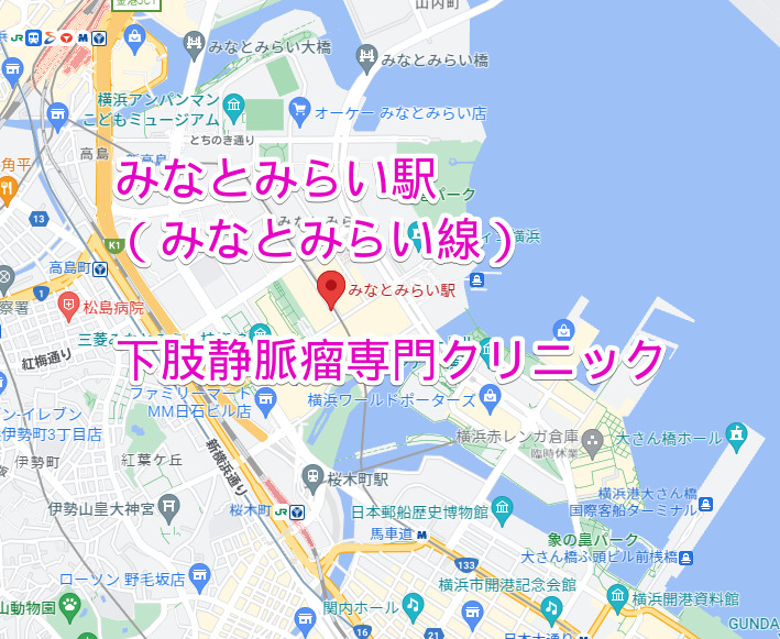みなとみらい駅（みなとみらい線）下肢静脈瘤専門クリニック