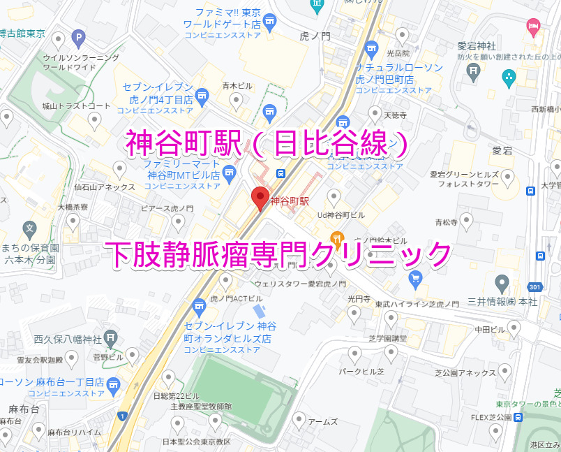 神谷町駅（日比谷線）下肢静脈瘤専門クリニック