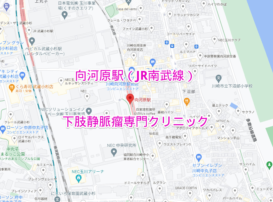 向河原駅（JR南武線）下肢静脈瘤専門クリニック