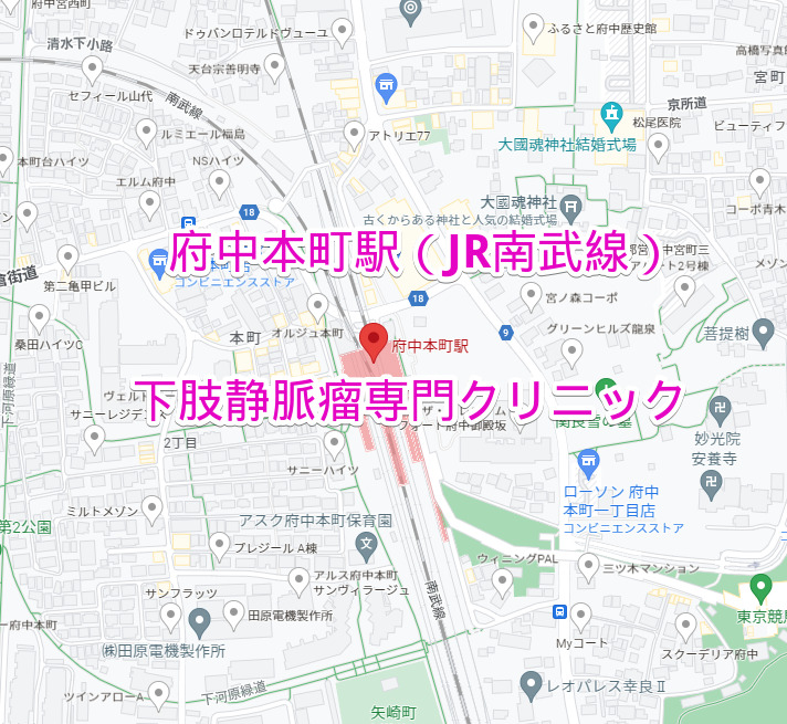 府中本町駅（JR南武線）下肢静脈瘤専門クリニック