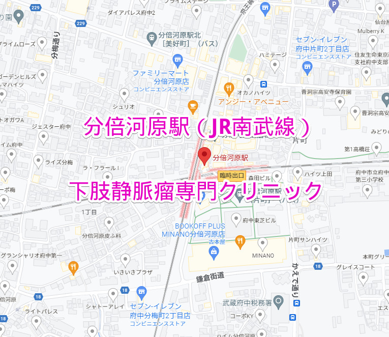 分倍河原駅（JR南武線）下肢静脈瘤専門クリニック