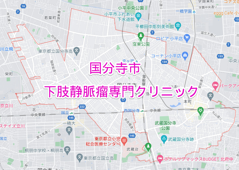 国分寺市の下肢静脈瘤専門クリニック