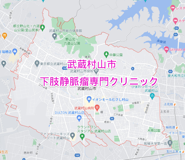 武蔵村山市の下肢静脈瘤専門クリニック