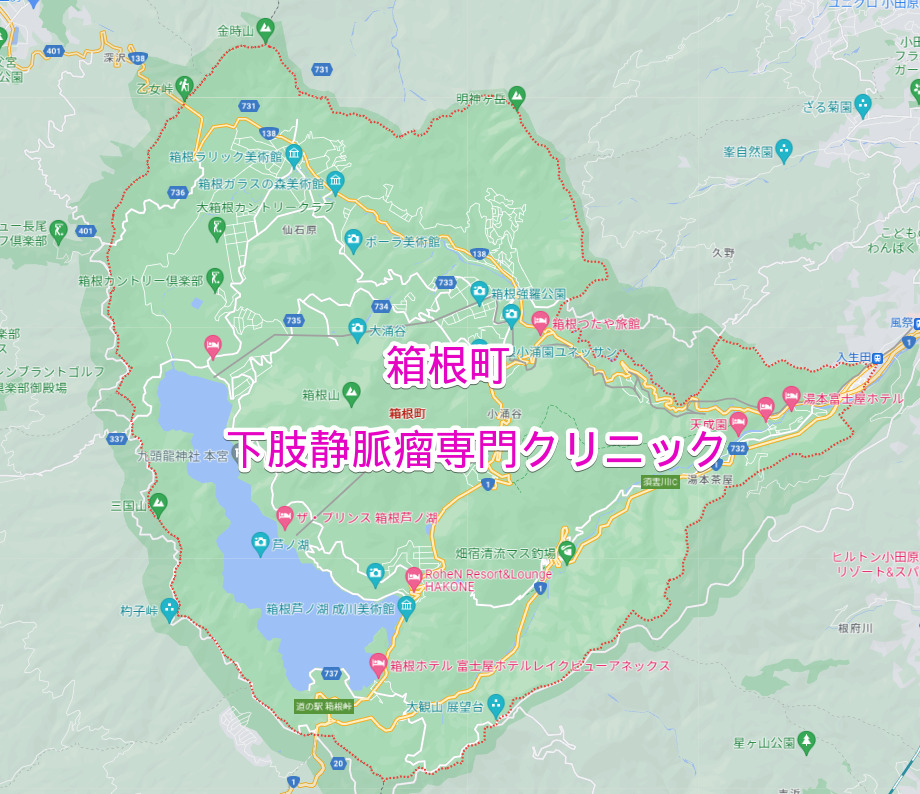 神奈川県箱根町の下肢静脈瘤専門クリニック