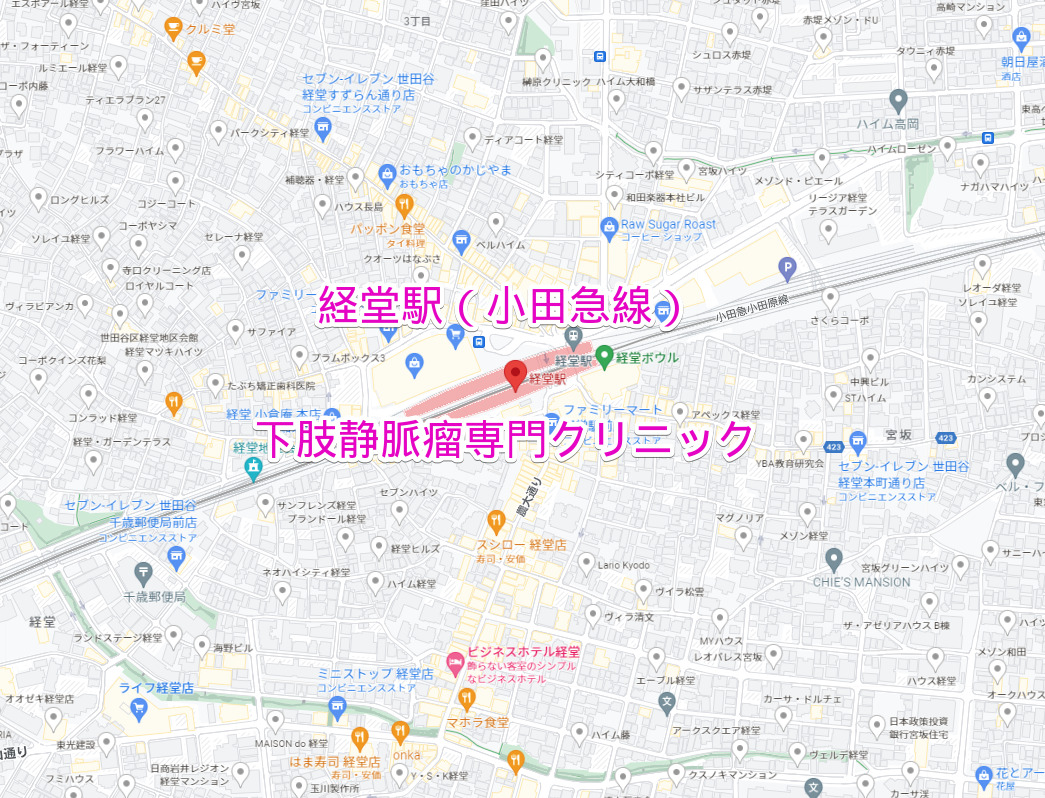 小田急線経堂駅の下肢静脈瘤専門クリニック
