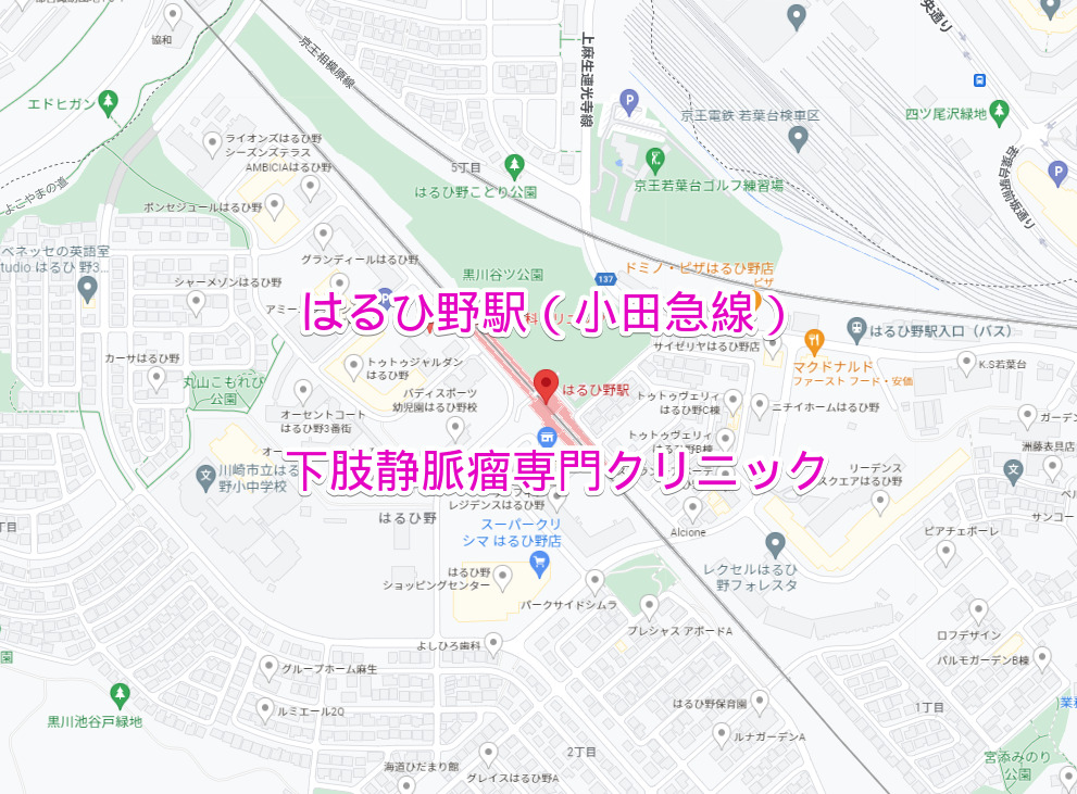 小田急線はるひ野駅の下肢静脈瘤専門クリニック