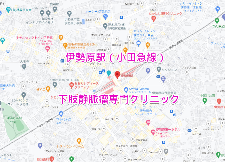 小田急線伊勢原駅の下肢静脈瘤専門クリニック
