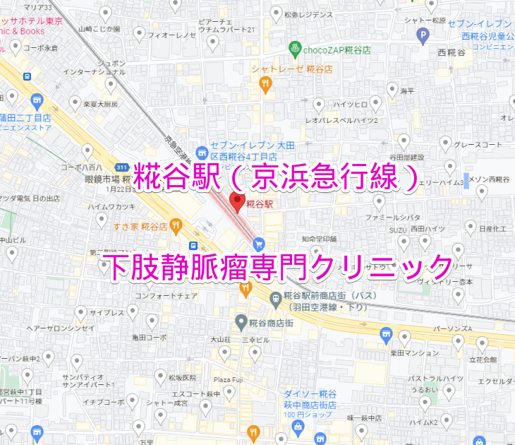 糀谷駅（京浜急行線）の下肢静脈瘤専門クリニック