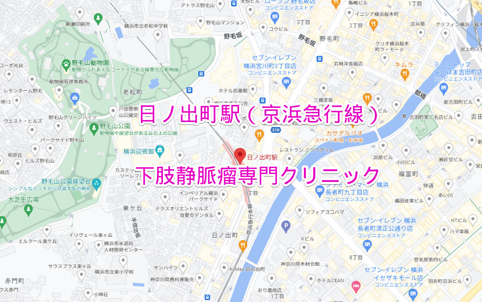 日ノ出町駅（京浜急行線）の下肢静脈瘤専門クリニック