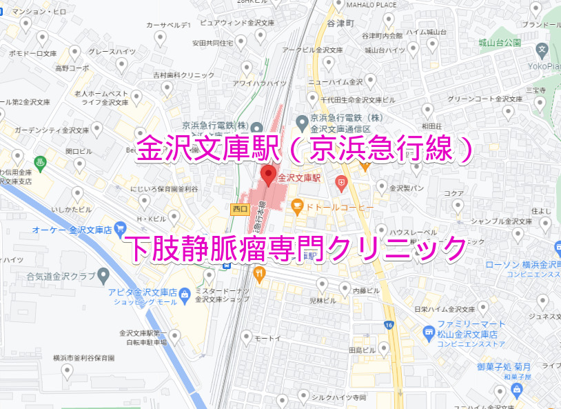 金沢文庫駅（京浜急行線）の下肢静脈瘤専門クリニック