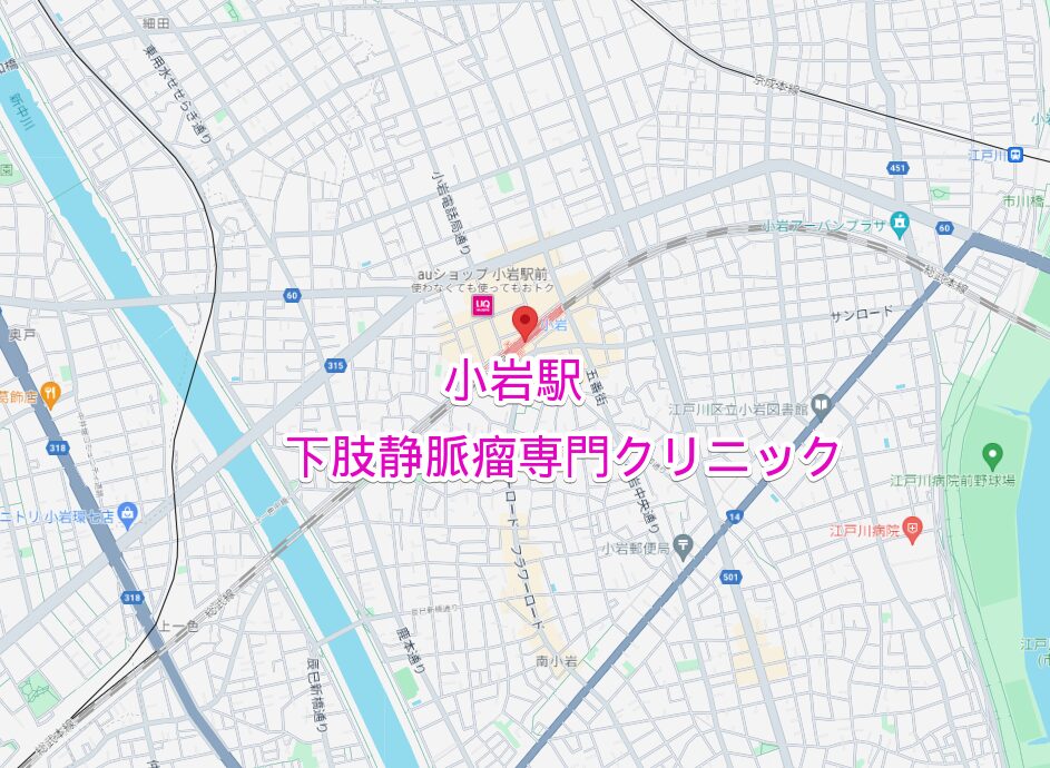 小岩駅周辺の下肢静脈瘤専門クリニック