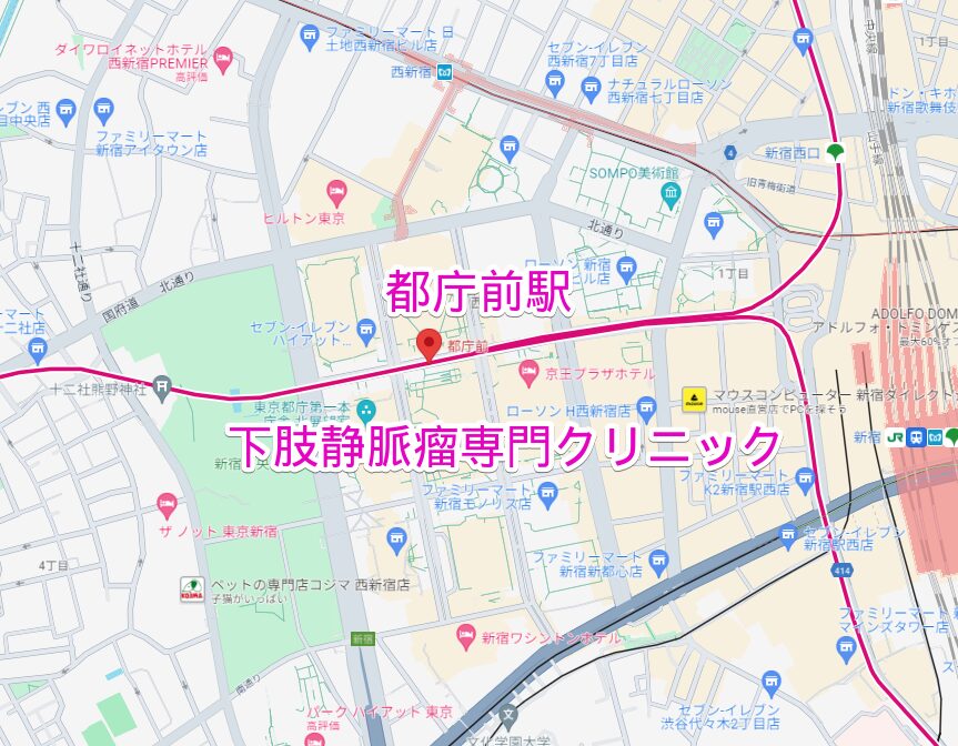都庁前駅周辺の下肢静脈瘤専門クリニック