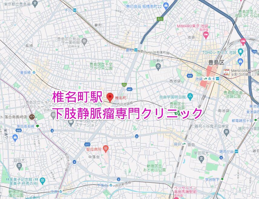 椎名町駅周辺の下肢静脈瘤専門クリニック