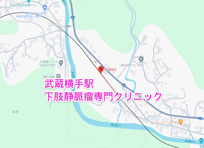 武蔵横手駅から行く下肢静脈瘤専門クリニック