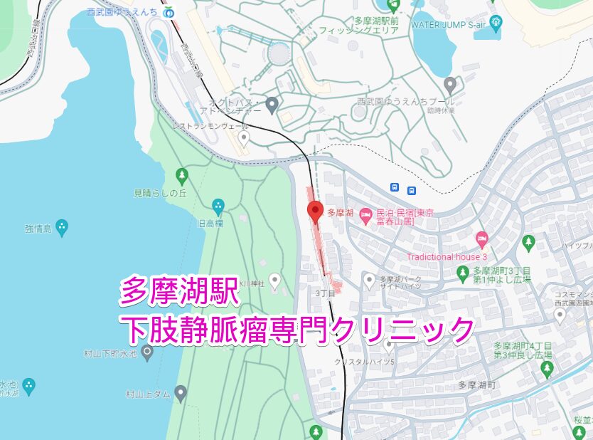 多摩湖駅から行く下肢静脈瘤専門クリニック