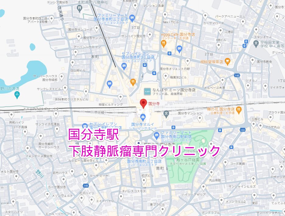 国分寺駅から行く下肢静脈瘤専門クリニック