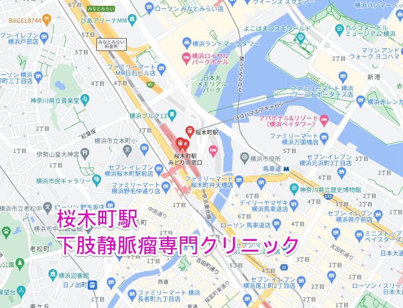 桜木町駅周辺の下肢静脈瘤専門クリニック