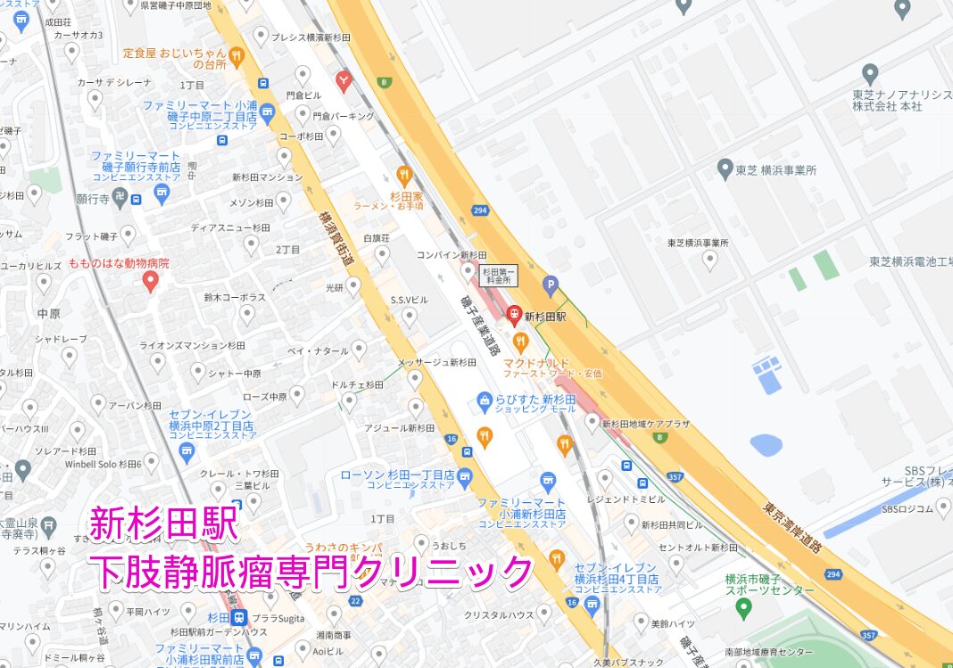 新杉田駅周辺の下肢静脈瘤専門クリニック