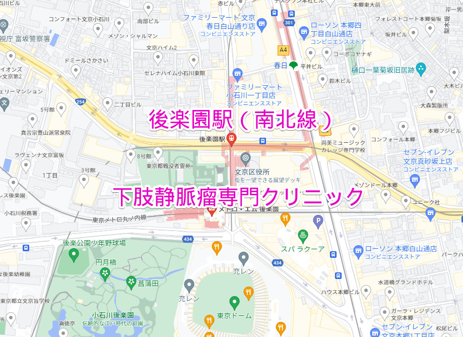 後楽園駅 地下鉄南北線 下肢静脈瘤治療専門クリニック