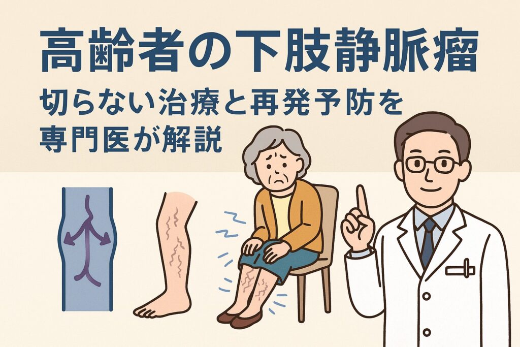 高齢者の下肢静脈瘤｜切らない治療と再発予防を専門医が解説